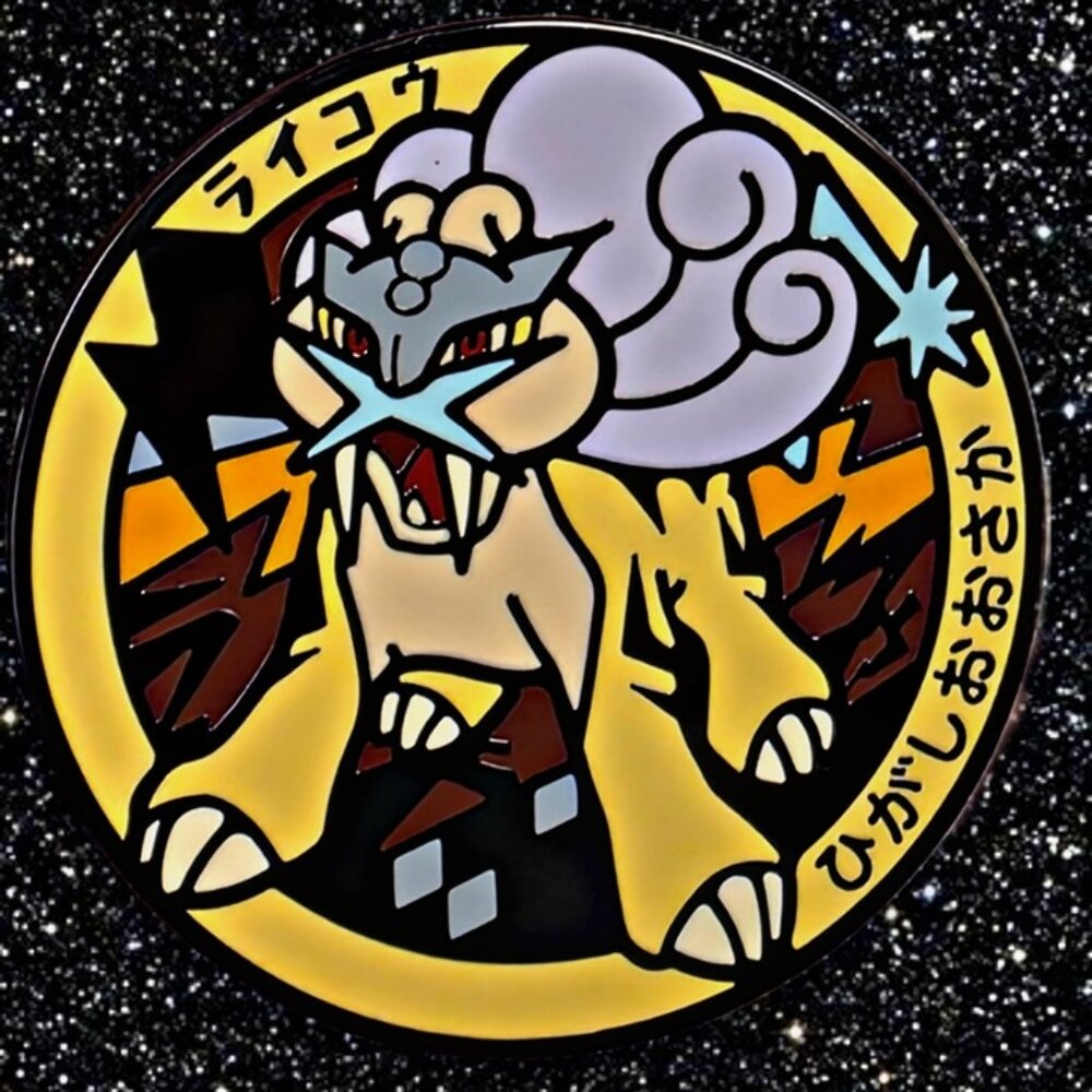 Pokémon Legendary Raikou Enamel Pin Japanese Style Collector’s Piece
